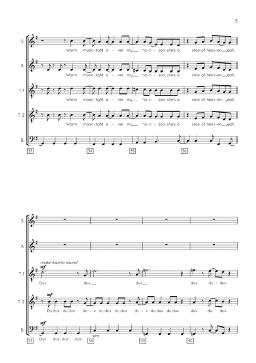 Slice Of Heaven Choir scores gallery preview page 5