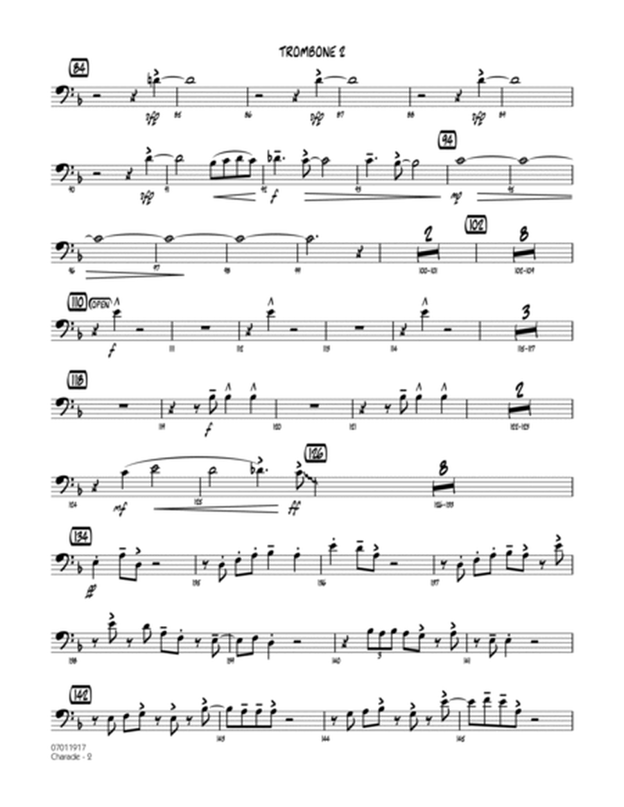 Charade (Solo Trombone Feature) - Trombone 2