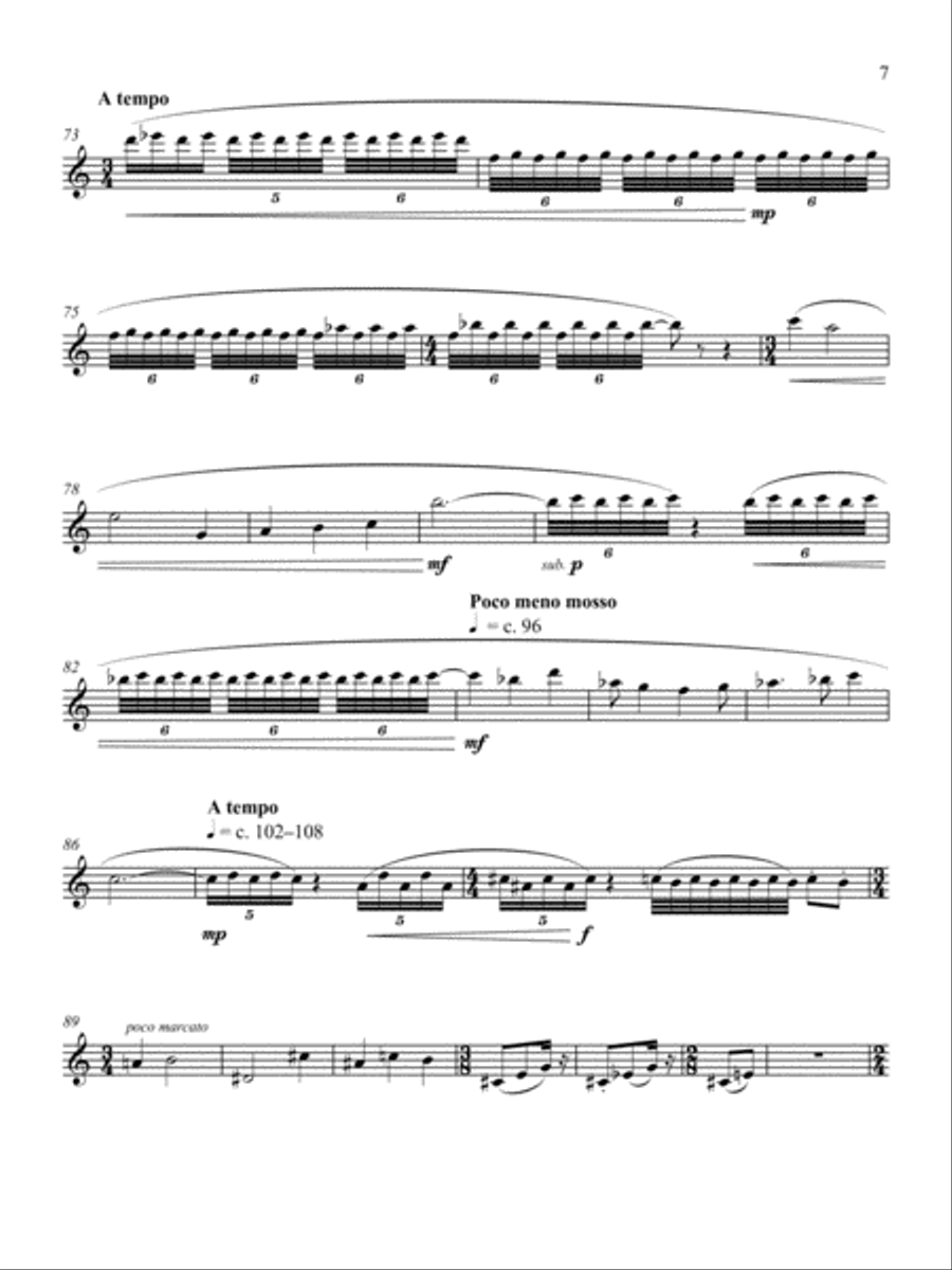 Sojourn 3 A Clarinet scores gallery preview page 5