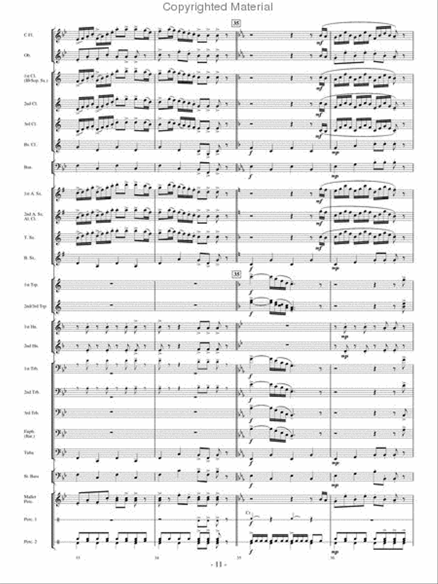 The Woodwind Polka Concert Band scores gallery preview page 10