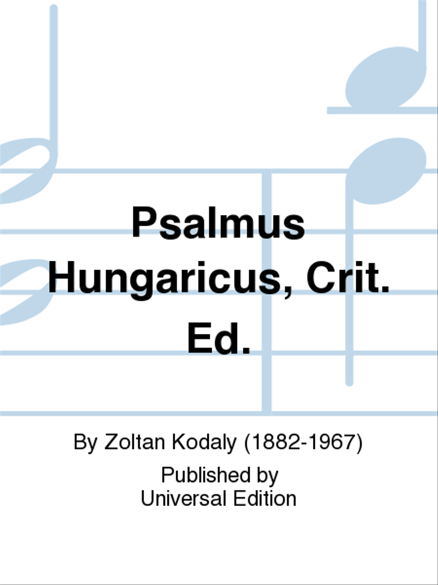 Psalmus Hungaricus Psalmus Hungaricus Score scores gallery preview page 1