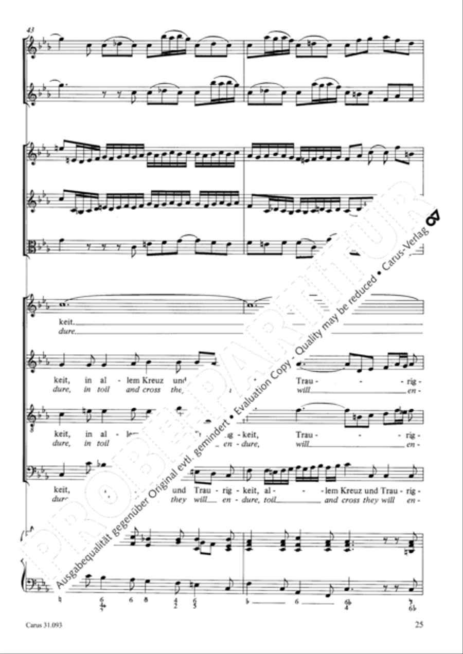 All those who seek God's sov'reign guidance (Wer nur den lieben Gott lasst walten) 4-Part scores gallery preview page 26