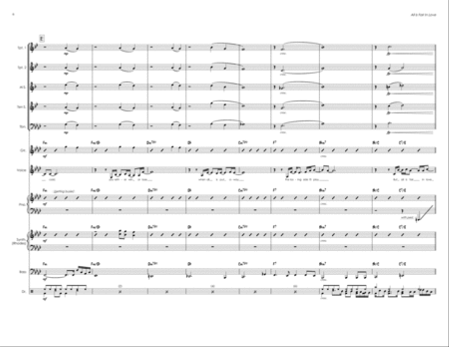 All In Love Is Fair Jazz Ensemble scores gallery preview page 6