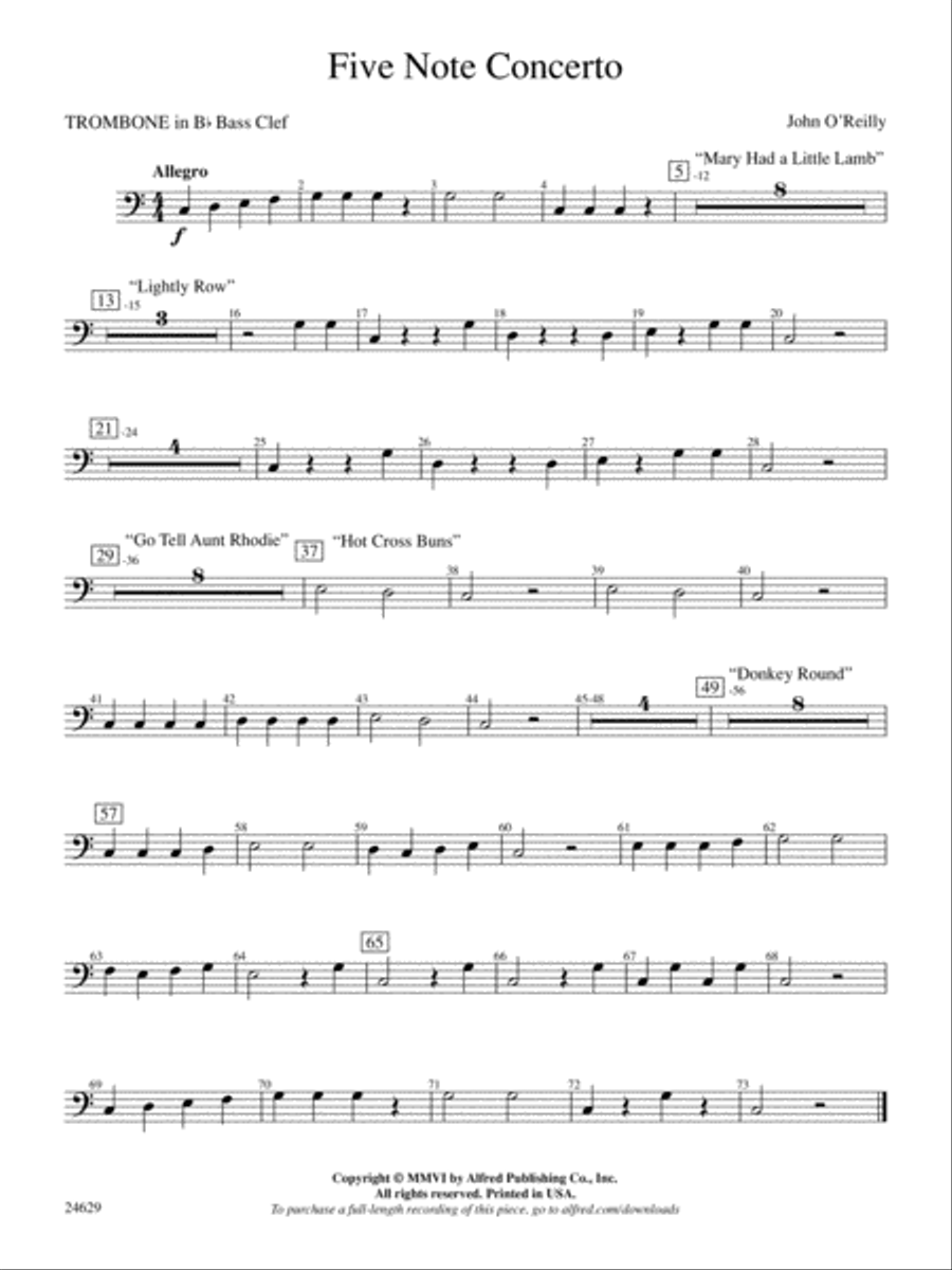A flat store on trombone