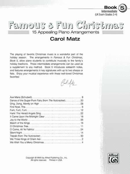 Famous & Fun Christmas, Book 5