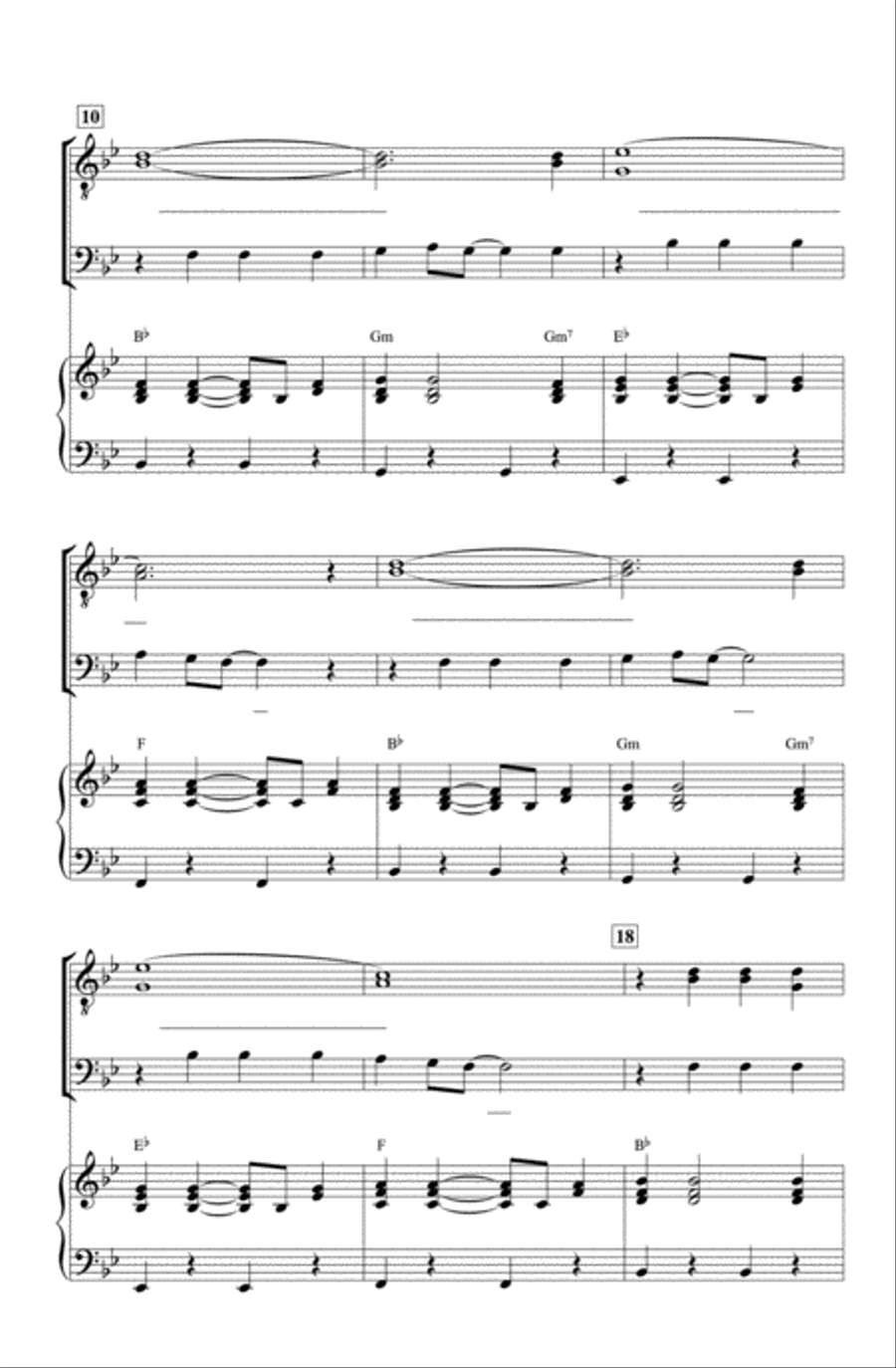 A Teenager in Love Men's Choir scores gallery preview page 3