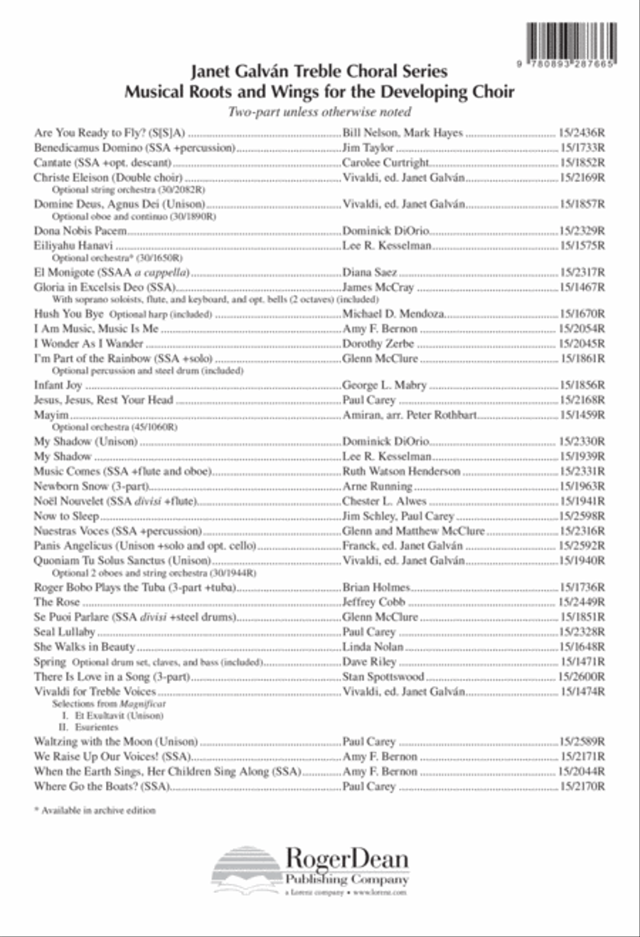 My Shadow My Shadow Unison Choir scores gallery preview page 9