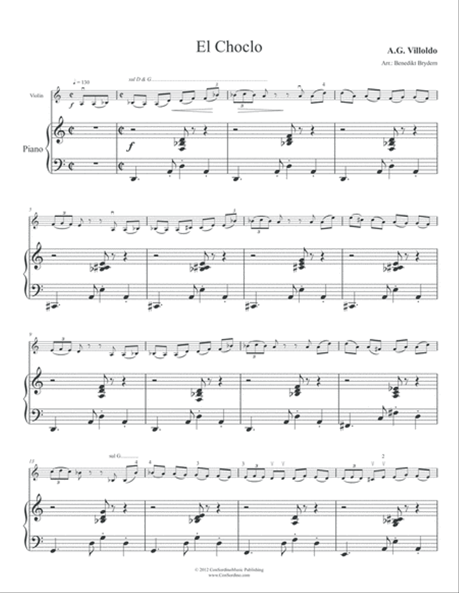 Angel Villoldo - Classic Argentinian Tangos Vol.1 Violin Solo scores gallery preview page 3