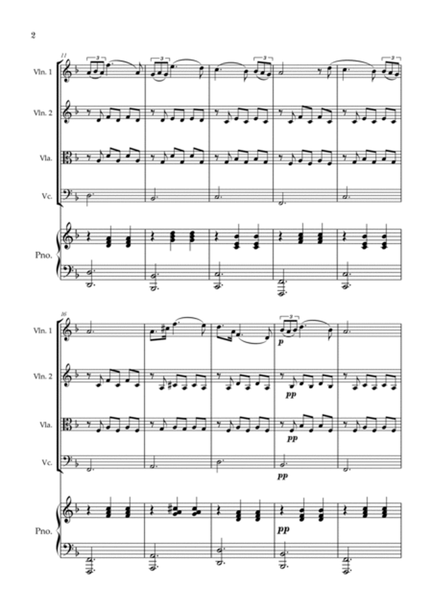 Serenade | Schubert | String Quartet | Piano image number null
