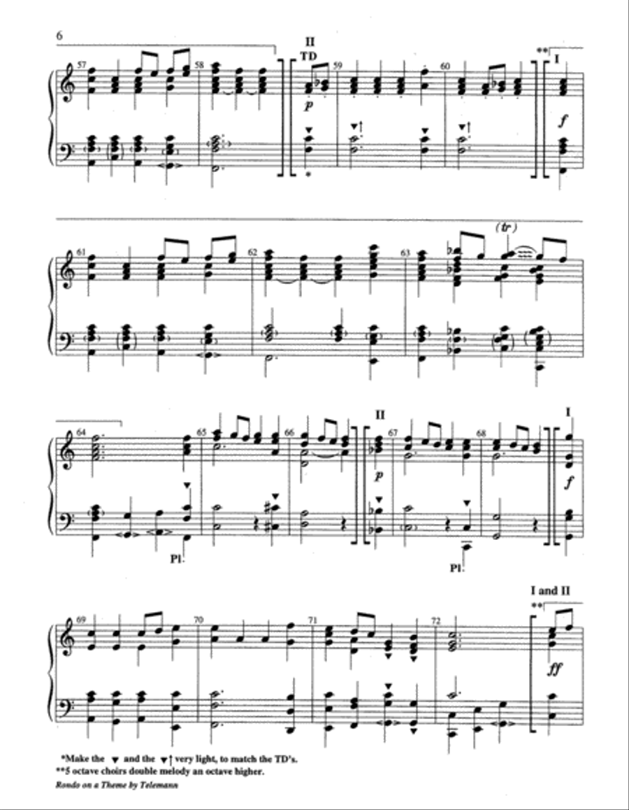 Rondo on a Theme by Telemann 5-Octaves scores gallery preview page 12