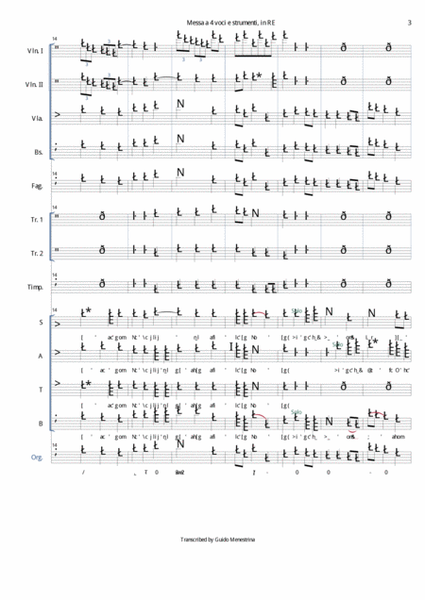 Johann Georg Albrechtsberger - Messa a 4 voci e strumenti 2. Gloria image number null