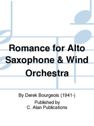 Book cover for Romance for Alto Saxophone & Wind Orchestra