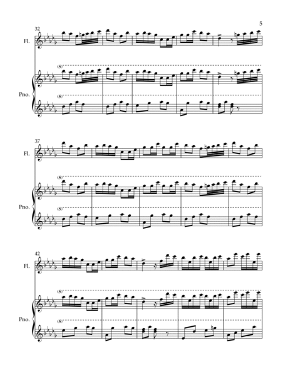 The Musical Box Flute Solo scores gallery preview page 5