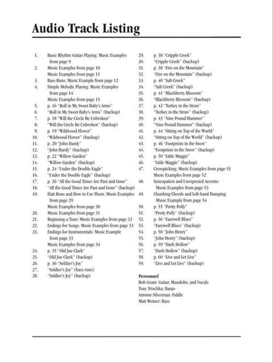 Teach Yourself Bluegrass Guitar Acoustic Guitar scores gallery preview page 4