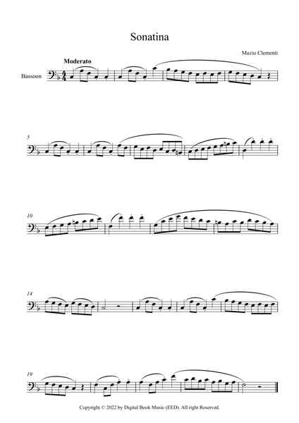 Sonatina (In C Major) - Muzio Clementi (Bassoon)