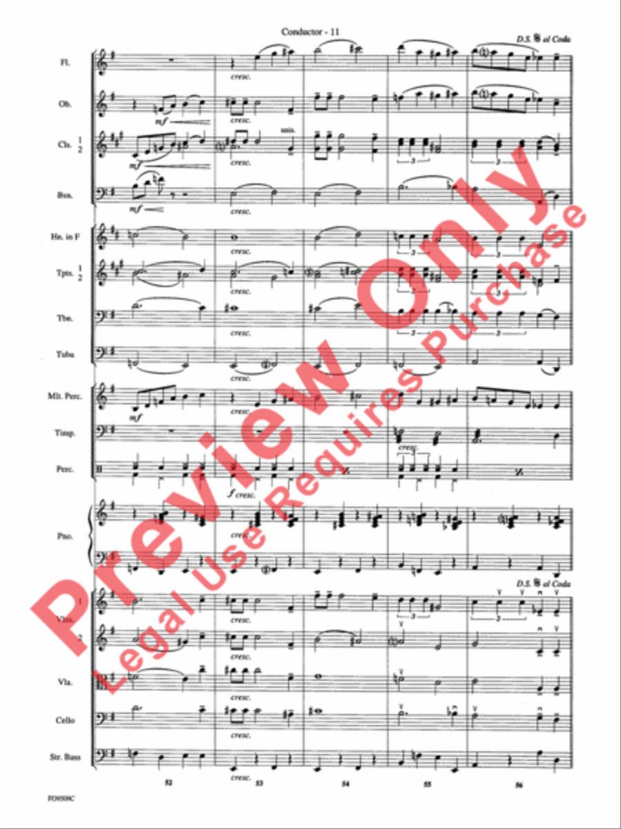 Moonlight Serenade Full Orchestra scores gallery preview page 13