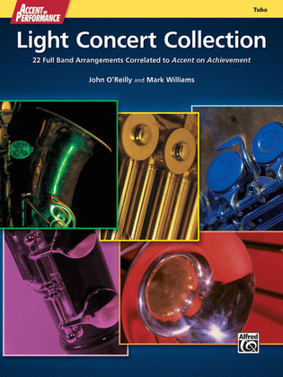 Book cover for Accent on Performance Light Concert Collection