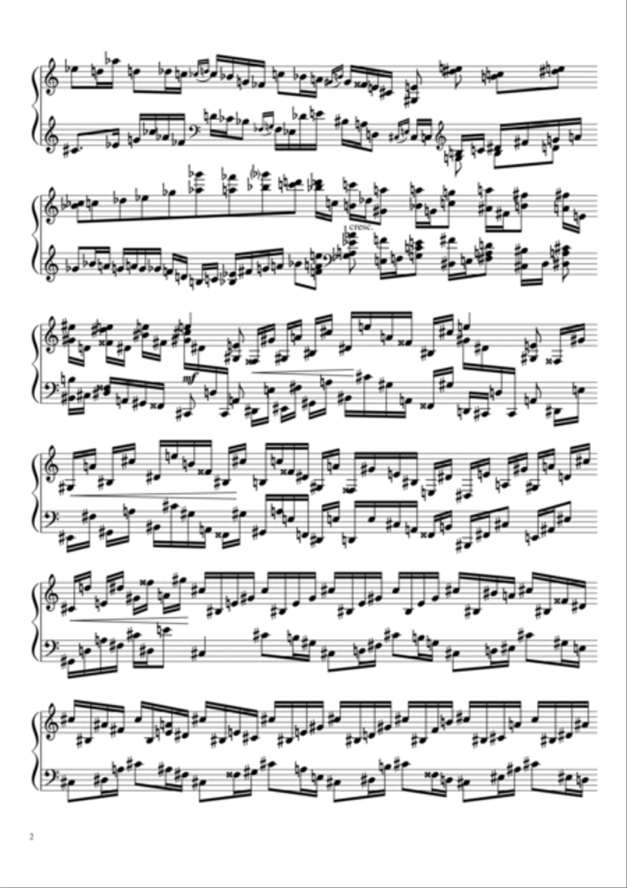 Sonate №2 (part II) Piano Solo scores gallery preview page 2