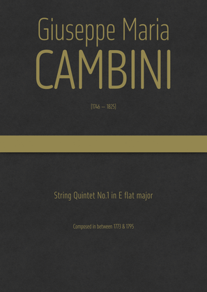 Cambini - String Quintet No.1 in E flat major