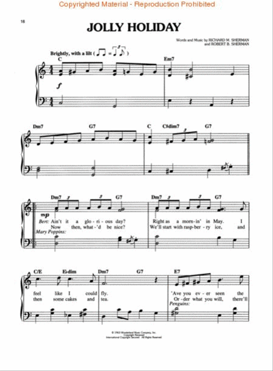 Mary Poppins Mary Poppins Voice scores gallery preview page 3