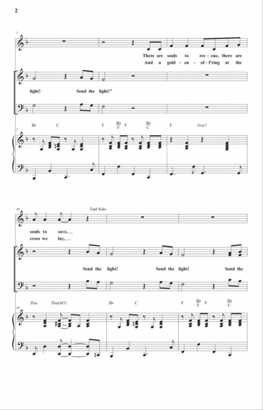 Send the Light (SAB) 3-Part scores gallery preview page 2
