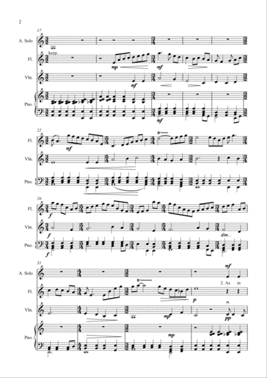 William Barnes Suite - 2. Mater Dolorosa 4-Part scores gallery preview page 2