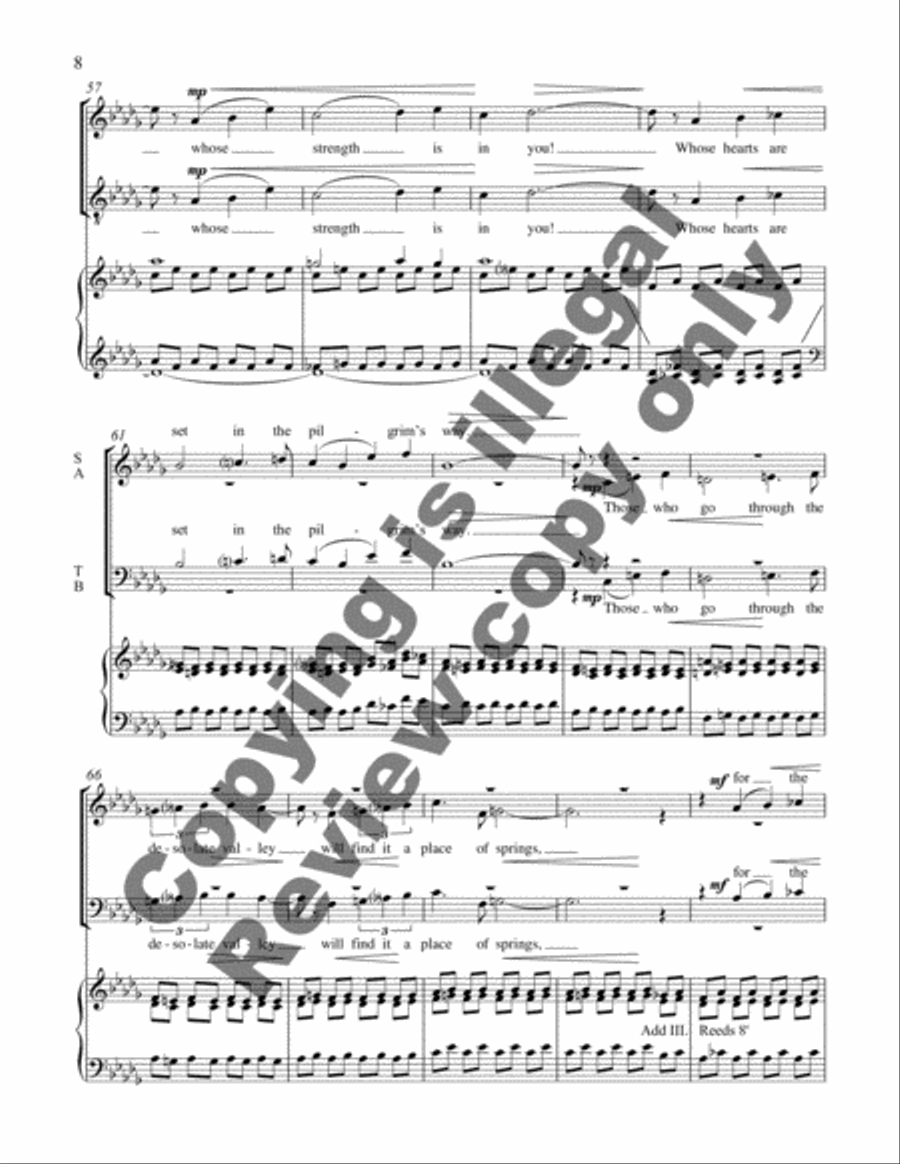 How Dear to Me 4-Part scores gallery preview page 5
