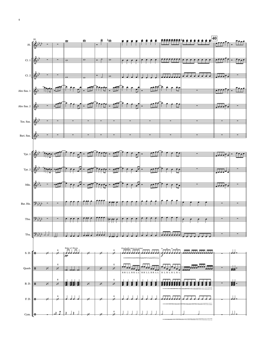 Handclap Marching Band scores gallery preview page 4