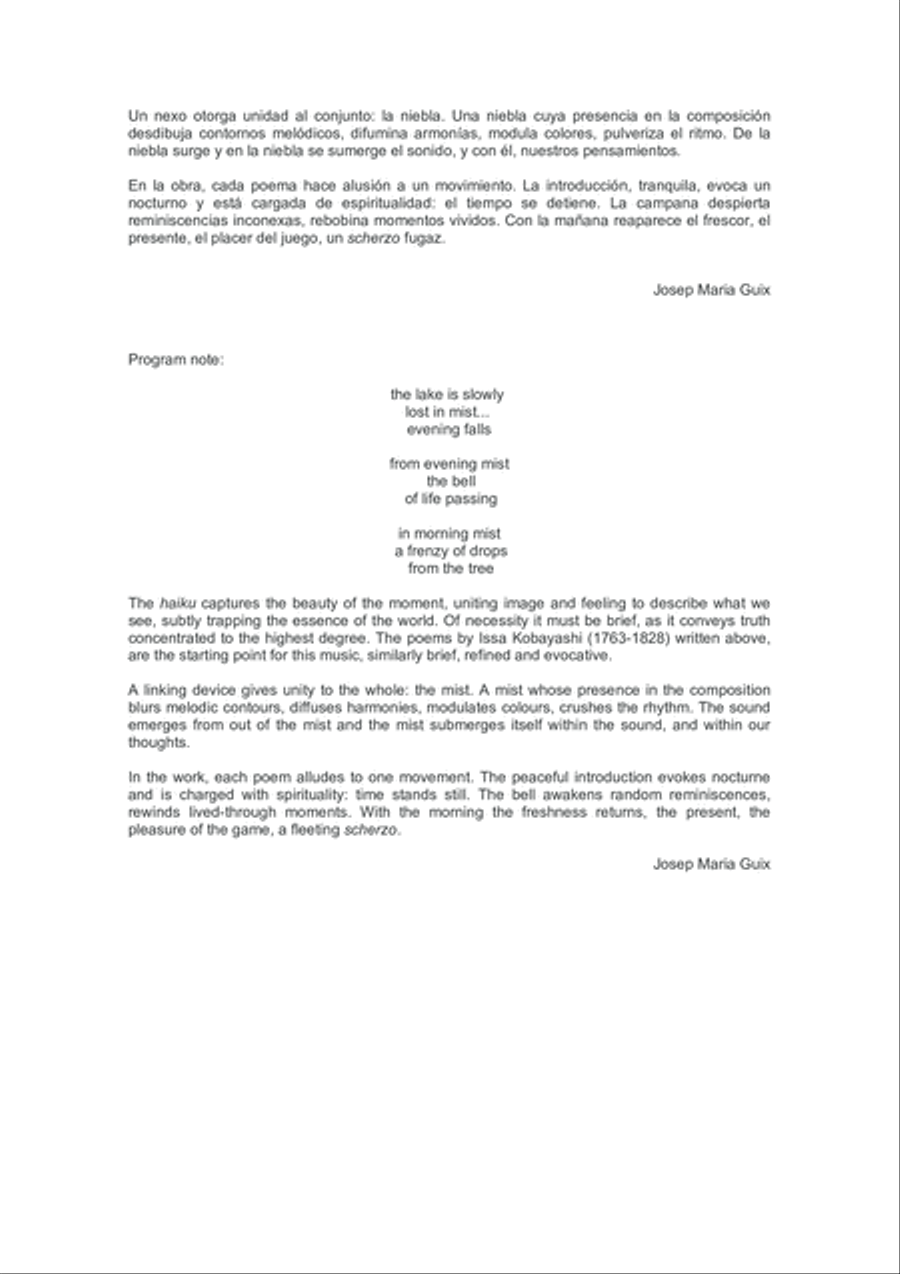 Slowly... In mist Piano Trio scores gallery preview page 5