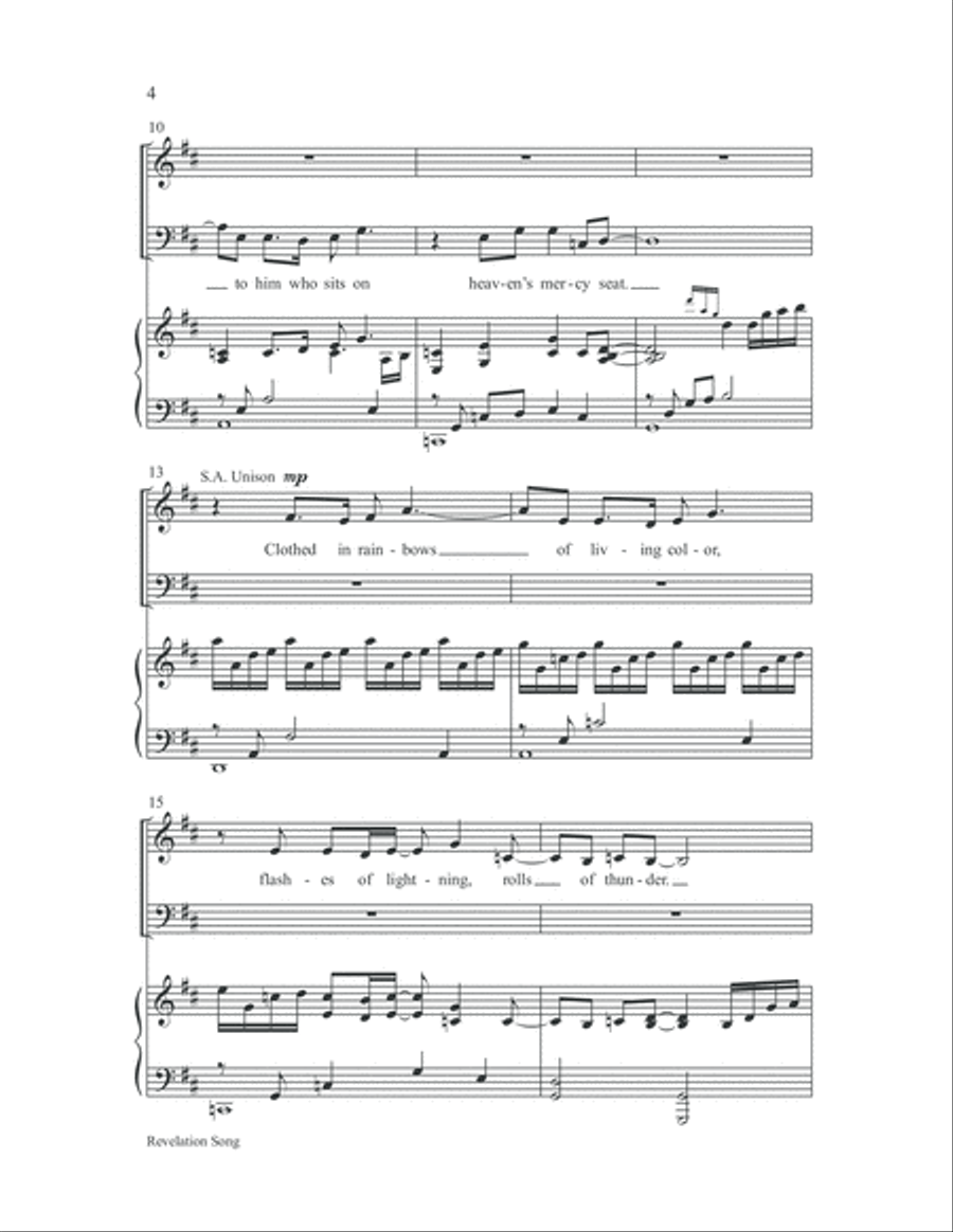 Revelation Song 4-Part scores gallery preview page 4