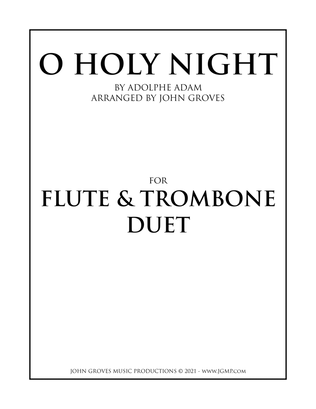 Book cover for O Holy Night - Flute & Trombone Duet