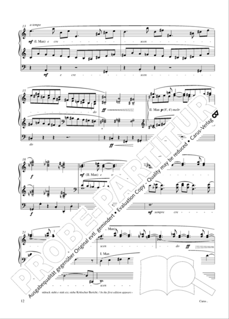 12 Stucke, Op. 59 Heft 1 Organ Solo scores gallery preview page 13