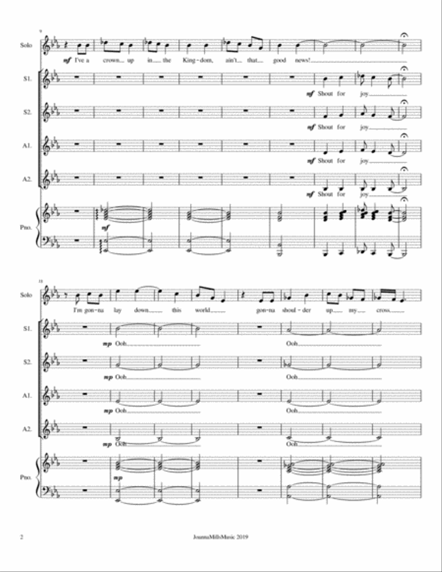 Ain't That Good News / Shout for Joy (SSAA) SSAA scores gallery preview page 3