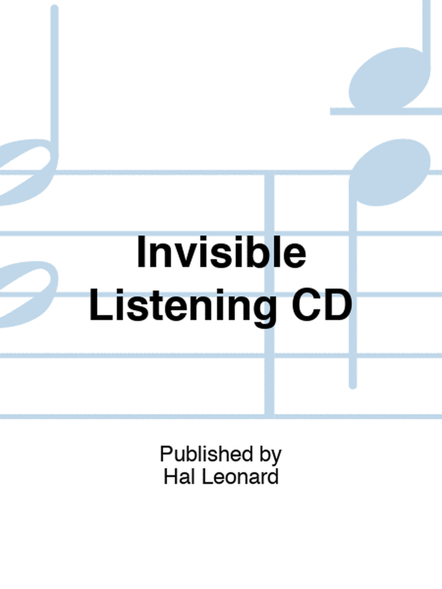 Invisible Listening CD