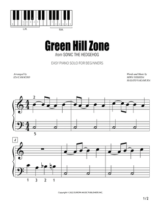 Book cover for Up On The Green Hill From Sonic The Hedgehog Green Hill Zone