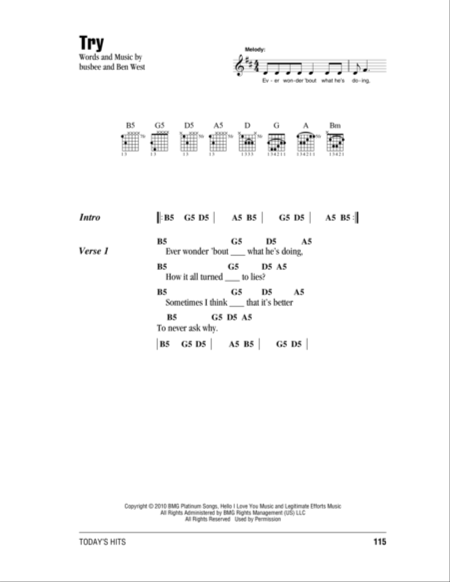 Try Acoustic Guitar scores gallery preview page 1