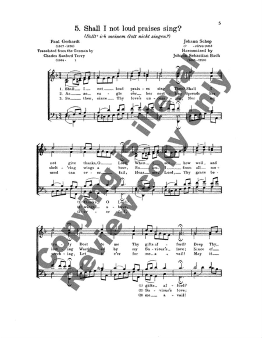 28 Chorales (Book II from 131 Chorales) 4-Part scores gallery preview page 6