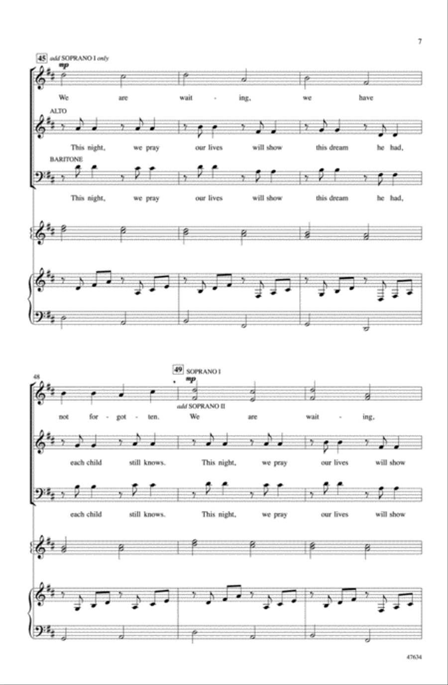 Christmas Canon Choir scores gallery preview page 5