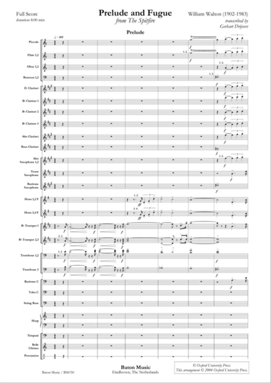 Prelude and Fugue Prelude and Fugue Concert Band scores gallery preview page 2