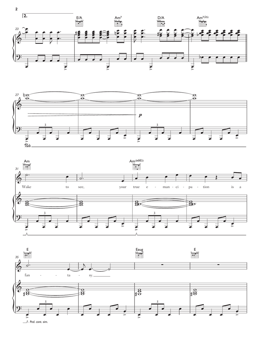 Supremacy Piano, Vocal, Guitar scores gallery preview page 2