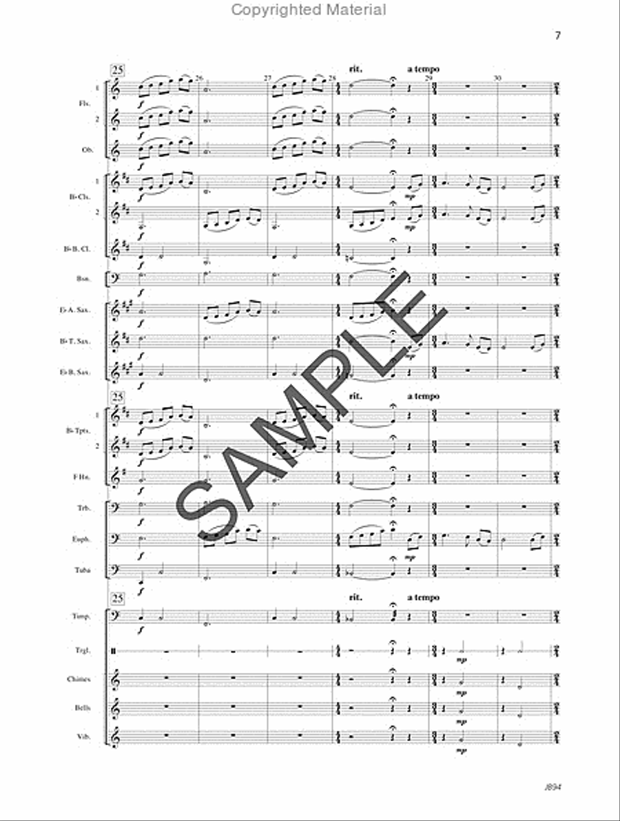 A Song of Hope - Score A Song of Hope - Score Concert Band scores gallery preview page 8