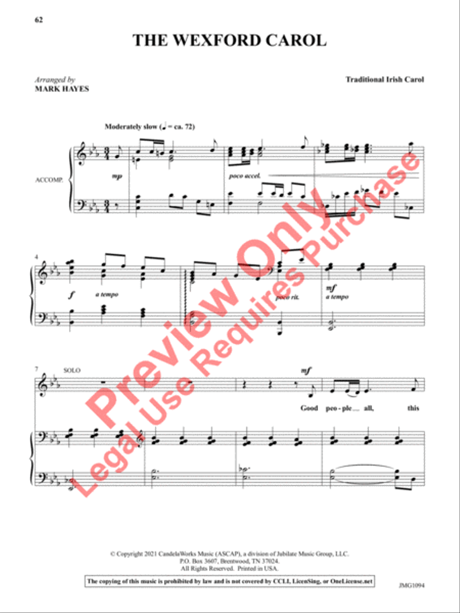 The Mark Hayes Vocal Solo Collection Medium Voice scores gallery preview page 21