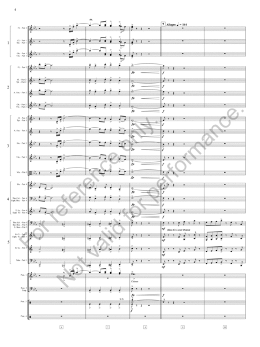 Danza Sonora Concert Band scores gallery preview page 5