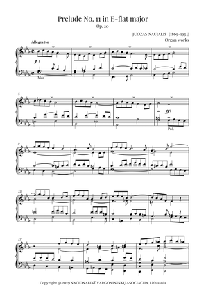 Prelude No. 11 in E-flat major, Op. 20 by Juozas Naujalis (1869–1934)