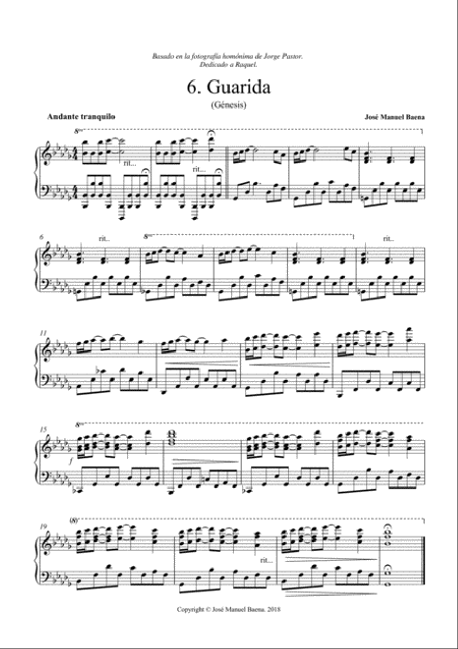 6.Guarida 6.Guarida Piano Solo scores gallery preview page 1