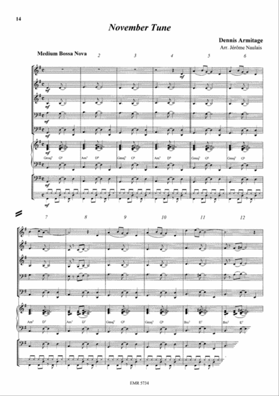 Bossa Nova Bossa Nova Brass Band scores gallery preview page 5