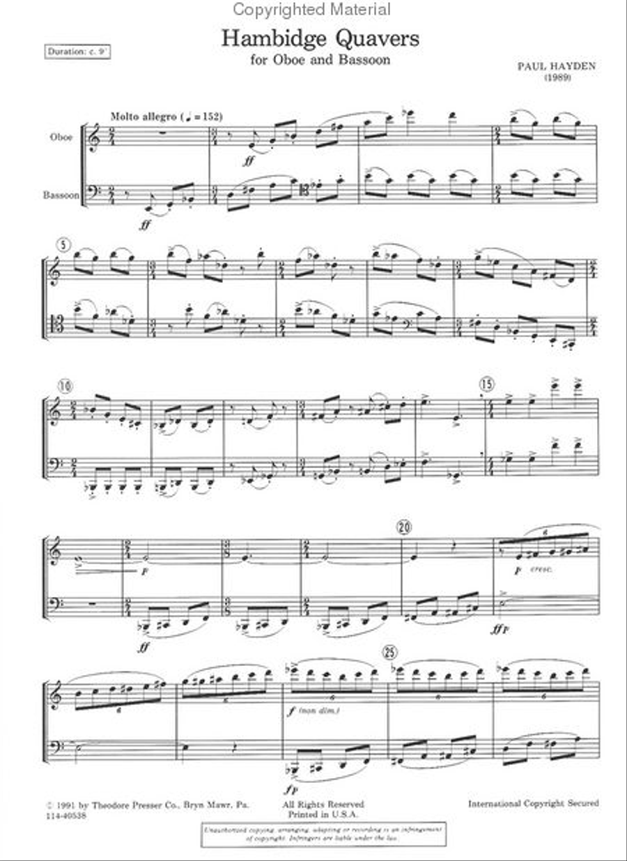 Hambidge Quavers Chamber Music scores gallery preview page 2