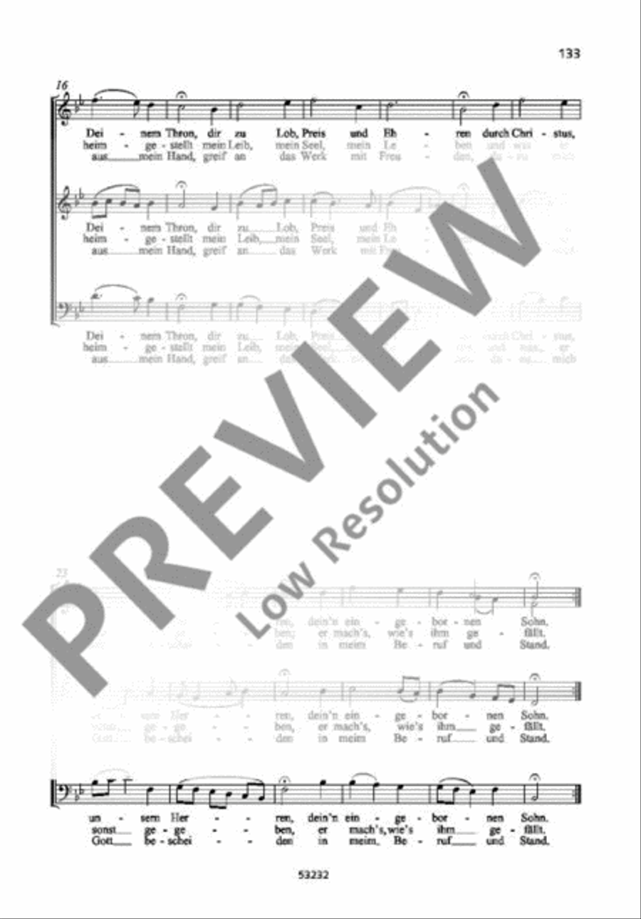 Aus meines Herzens Grunde A Cappella scores gallery preview page 3
