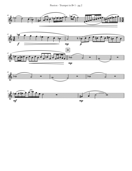 Passion Trumpet Quartet by Eddie Lewis image number null
