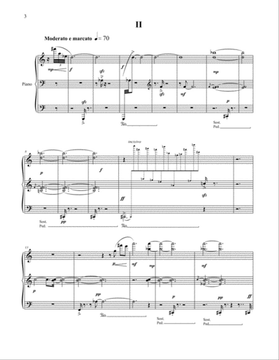 Five Piano Pieces Piano Solo scores gallery preview page 6